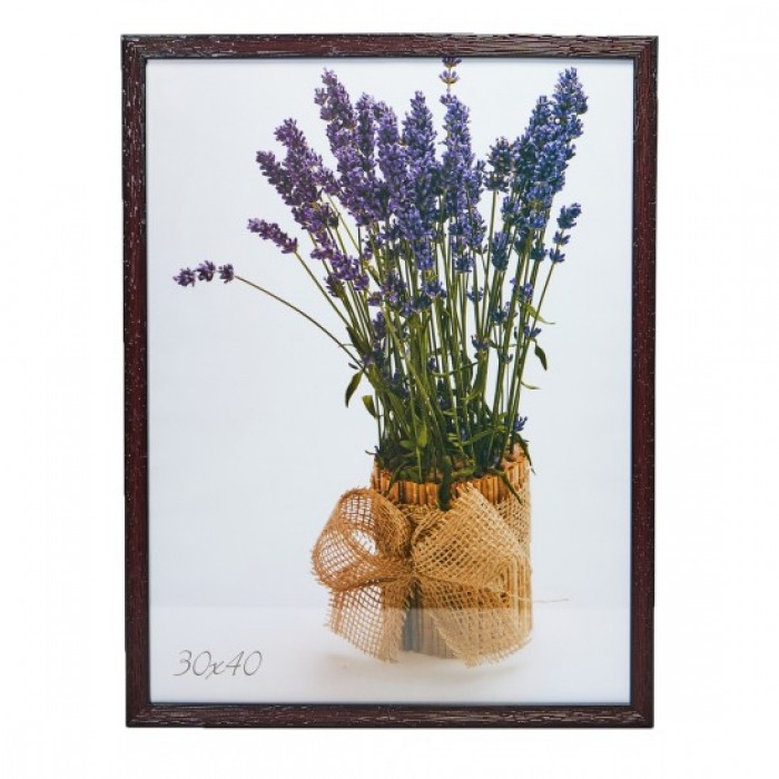 Фоторамка 30х40см. (вишня) рифлений