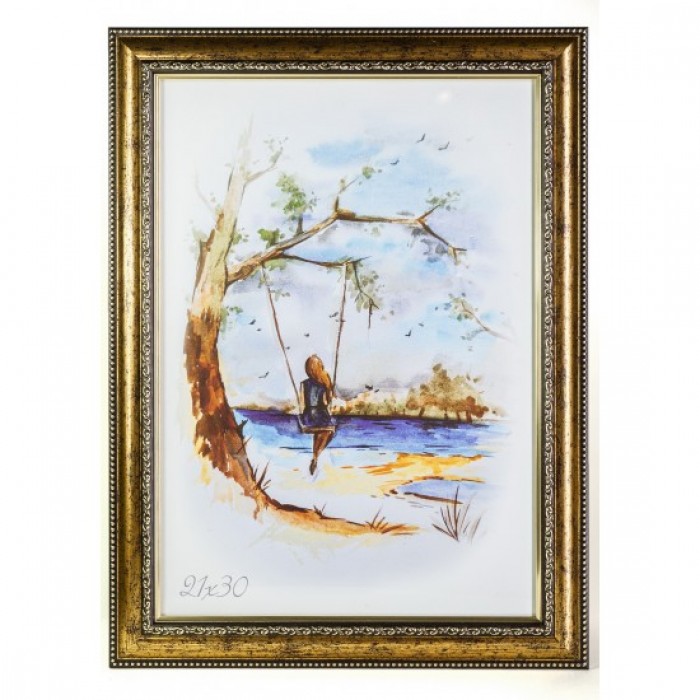 Фоторамка 21х30см. (бронза)