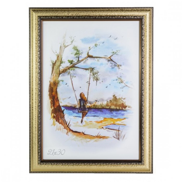 Фоторамка 21х30см. (золото патина)