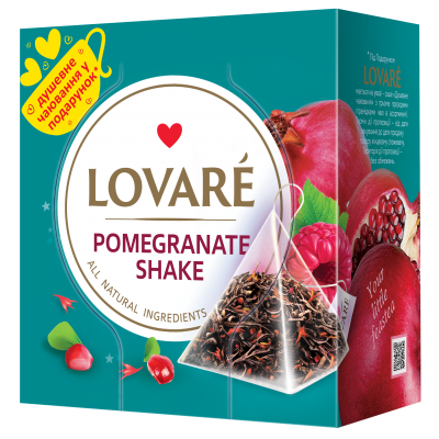 Чай Lovare Pomegranate Shake, пакет (2гх15п) черный