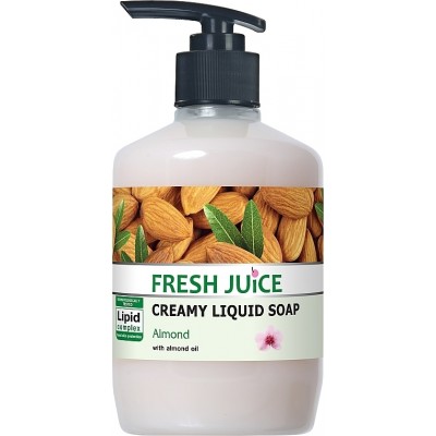 Крем-мыло жидкое FRESH JUICE 460мл. с увлажняющим молочком (миндаль)