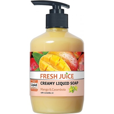 Крем-мило рідке FRESH JUICE 460мл. (манго і карамболь)