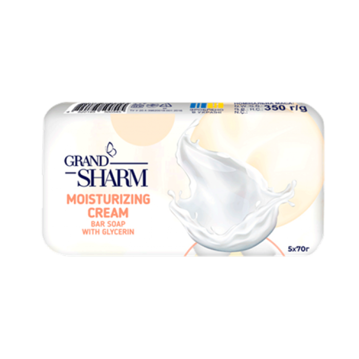 Мило туалетне Зволожуючий крем Екопак 5х70г