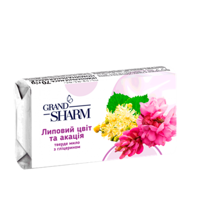 Мило туалетне Липовий цвіт та акація 70г.