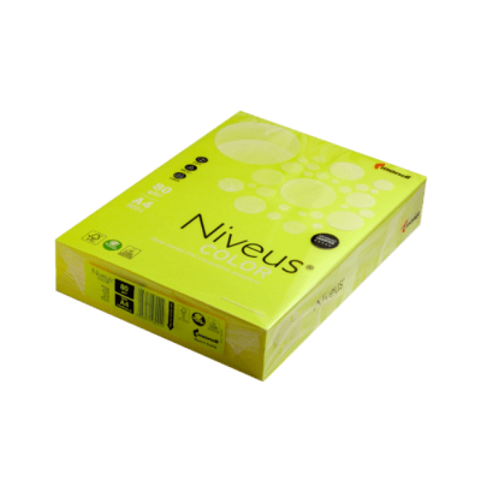 Бумага цветная Neon (желтый) А4, 80г/м2, 500л. 