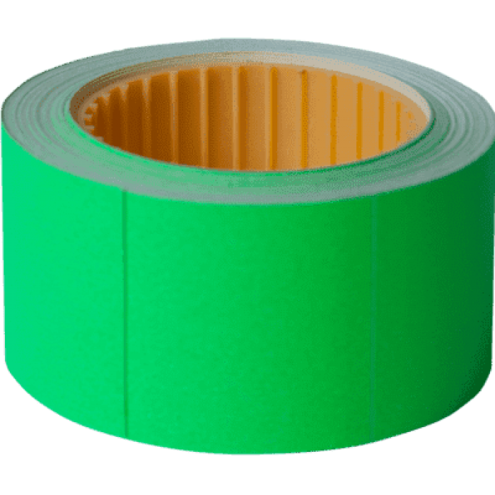 Цінник прямокутний, зовнішня намотка 30х40мм (зелений) 150шт./4,5м