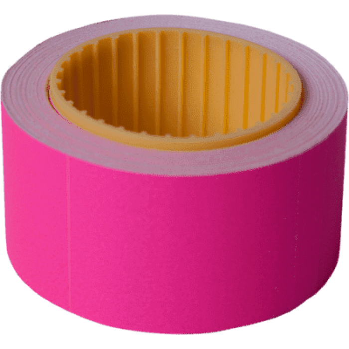 Цінник прямокутний, зовнішня намотка 30х40мм (малиновий) 150шт./4,5м