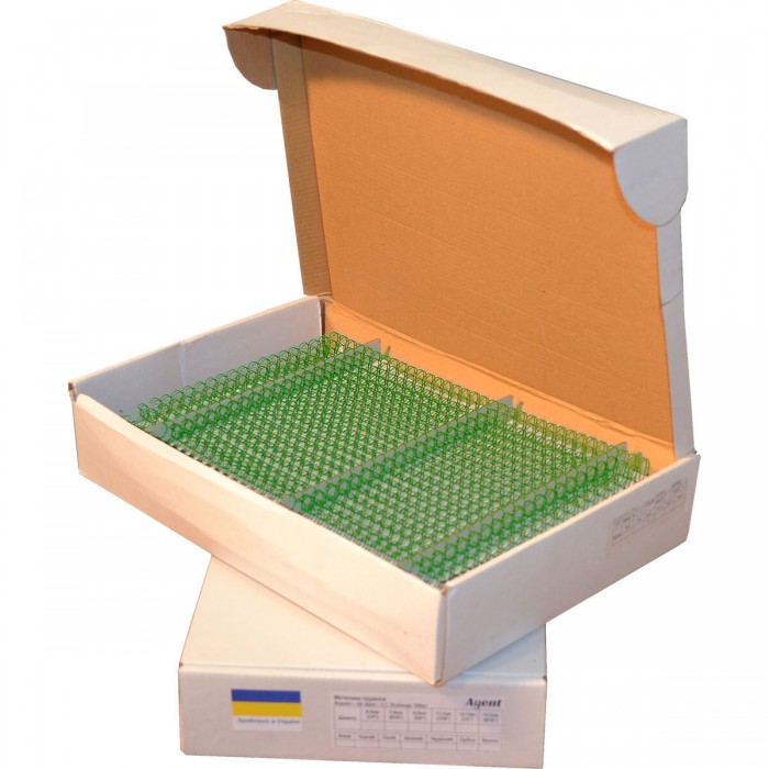 Пружины металлические А4 8мм, Зеленые 100шт