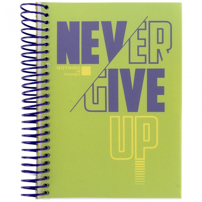 Блокнот на пружині з розділювачами А5, 120арк. (клітинка) салатовий