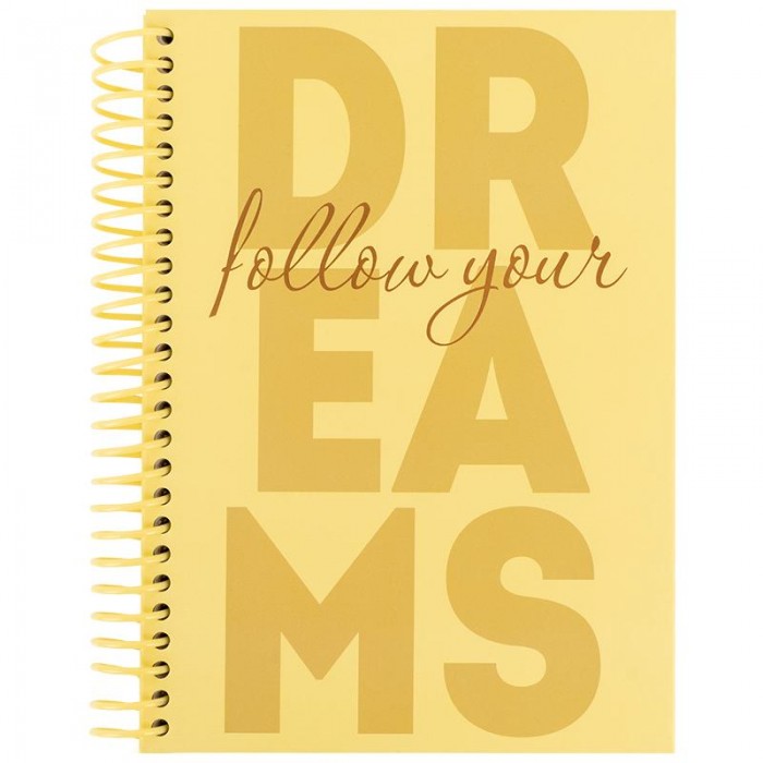 Блокнот для записей Dreams А5, 120л. (боковая спираль) клетка 8464-4-a