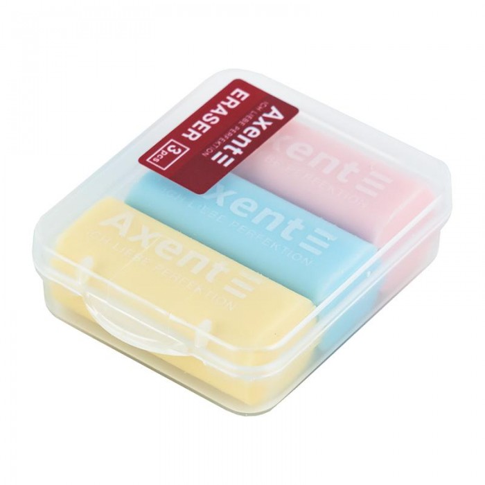 Набір гумок Pastelini в пластиковому боксі (3шт)