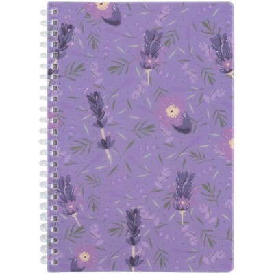 Блокнот для записів Lavender 2, А5, 80арк. (бічна спіраль) клітинка 8033-2-a