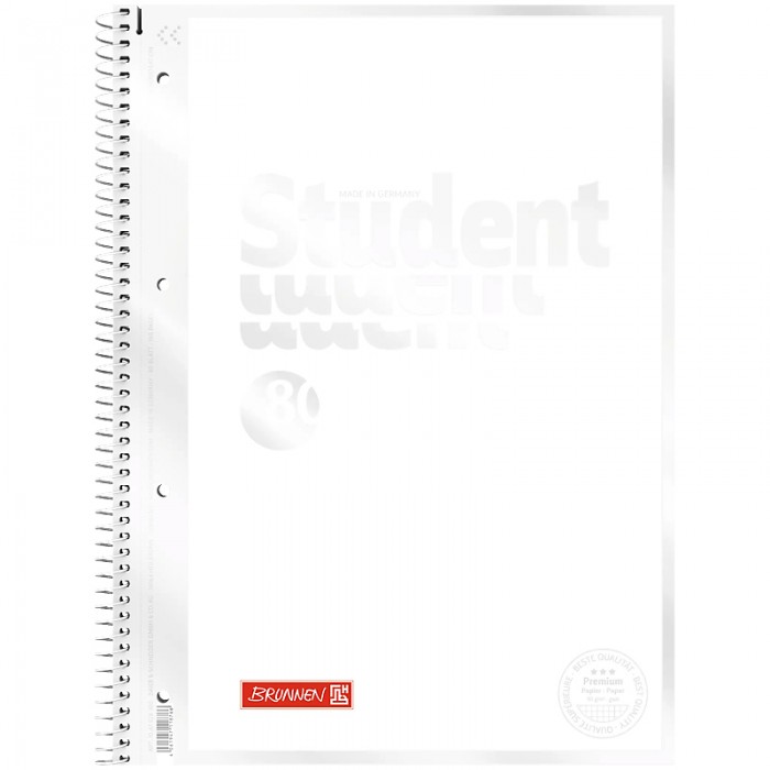 Коледж-блок Premium White клітинка, 80арк. А4