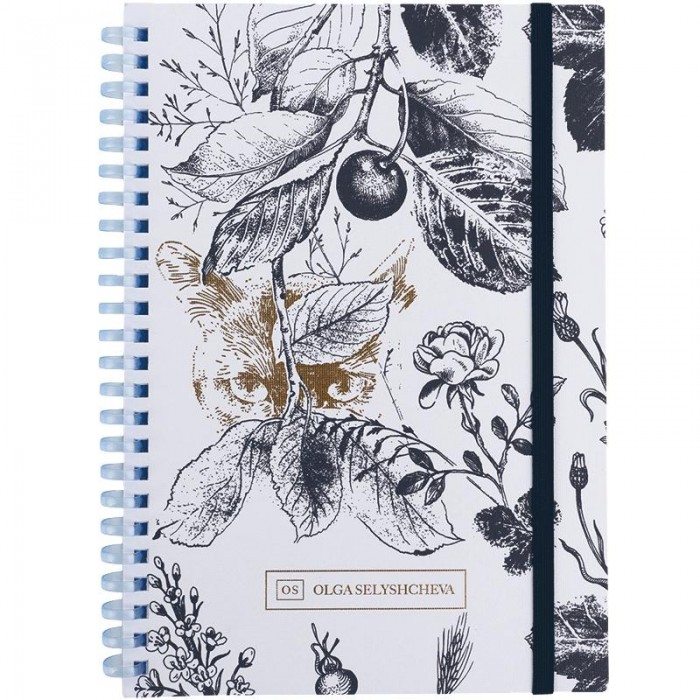 Блокнот OS Gold Cat А5, 80л. (боковая спираль) клетка 8471-1-A-OS