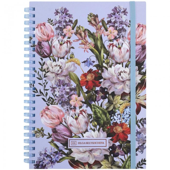 Блокнот OS Spring flow А5, 80л. (боковая спираль) клетка 8471-5-A-OS