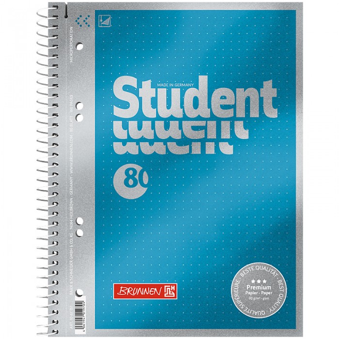 Коледж-блок Premium (металевий блиск) крапка, 80арк. А5