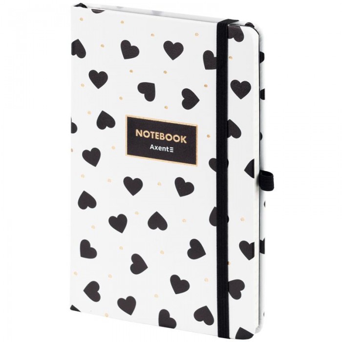 Книга записная Partner Black&White 125х195мм., 96л. (клетка) 8621-10-a