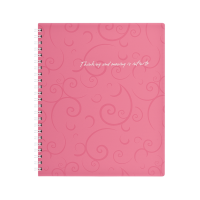 Зошит канцелярський В5 Barocco 80арк, клітинка (рожевий)