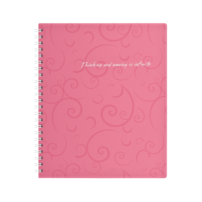 Зошит канцелярський В5 Barocco 80арк, клітинка (рожевий)