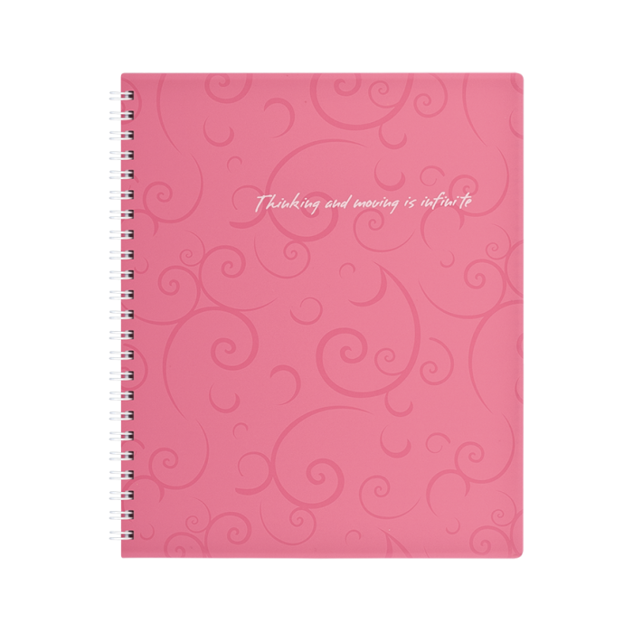 Зошит канцелярський В5 Barocco 80арк, клітинка (рожевий)