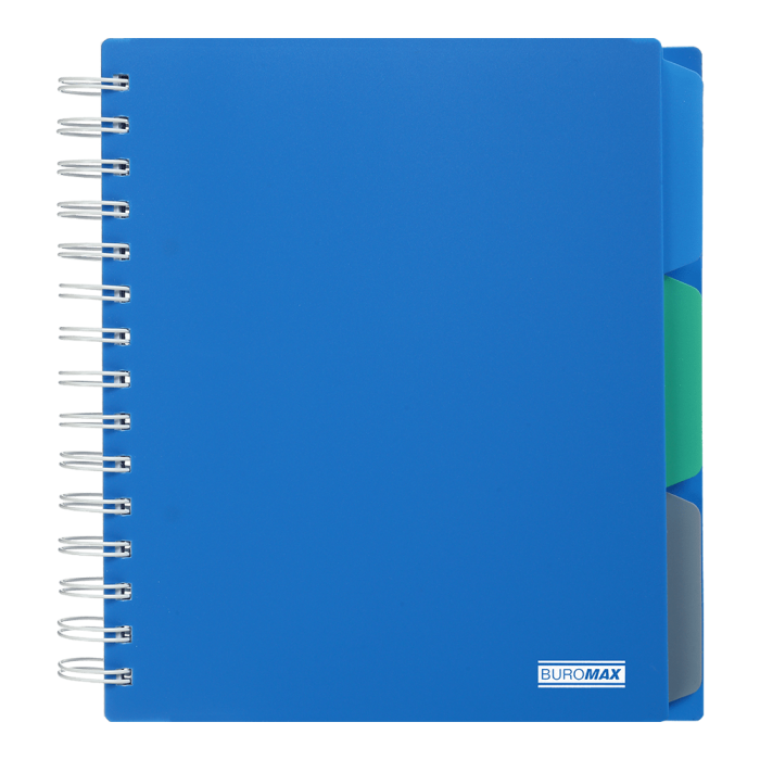 Зошит на пружині з разділювачами Classic В5, 120арк. (клітинка) синій