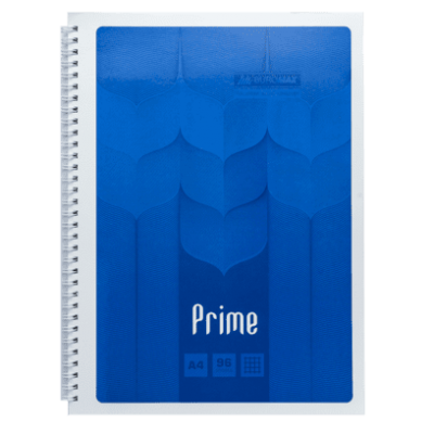 Зошит канцелярський Prime А4, 96арк. (бічна спіраль) клітинка, синій BM.24451101-02