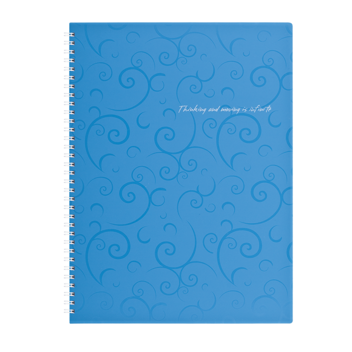 Зошит канцелярський Barocco А4, 80арк. (клітинка) блакитний