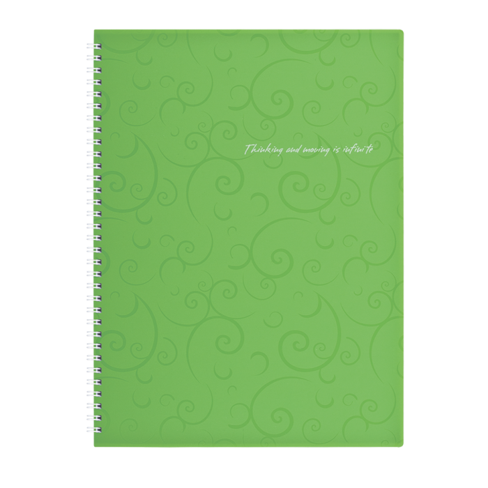 Зошит канцелярський Barocco А4, 80арк. (клітинка) салатовий