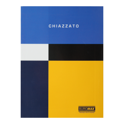 Блокнот Chiazzato А5, 80л, клетка, интегральная обложка (синий) 