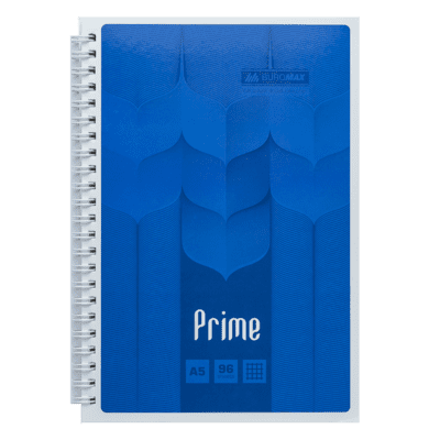 Тетрадь канцелярская Prime А5, 96 листов (боковая спираль) синий BM.24551101-02