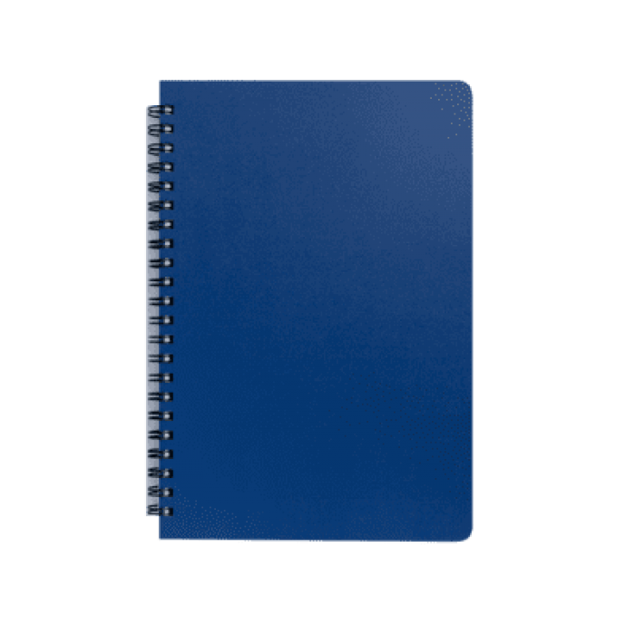 Книга записна на пружині  А6, Office (синій)  bm.24651150-02