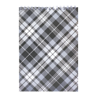 Блокнот А5, 48арк. клітинка (верхня пружина) сірий BM.2470-09