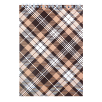 Блокнот А5, 48арк. клітинка (верхня пружина) коричневий BM.2470-18