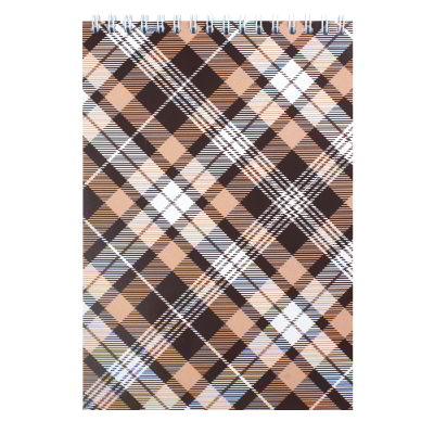 Блокнот А5, 48арк. клітинка (верхня пружина) коричневий BM.2470-18