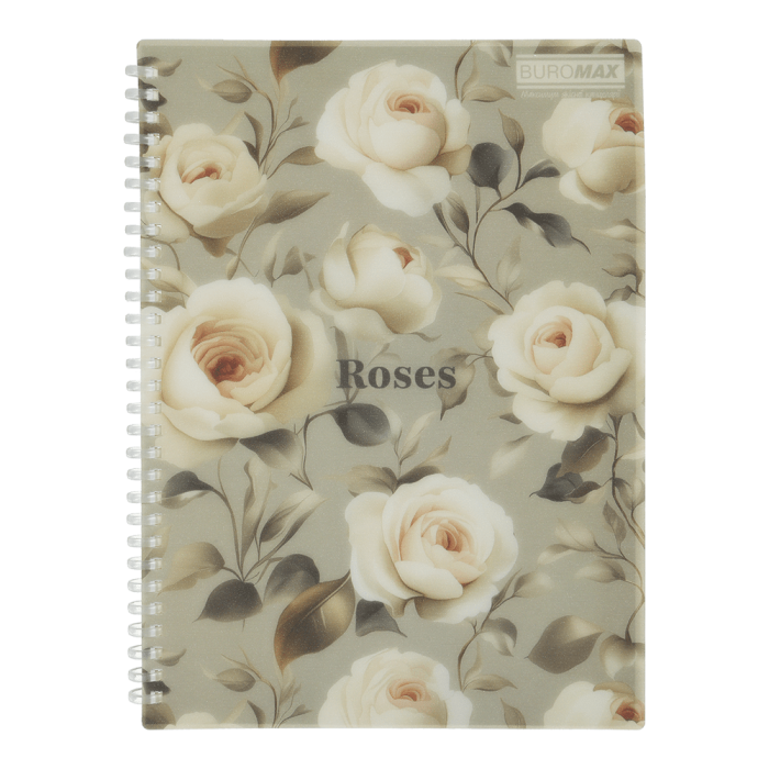 Тетрадь канцелярская Arabeski В5, 80л. клетка (светло-серый) BM.2586-20