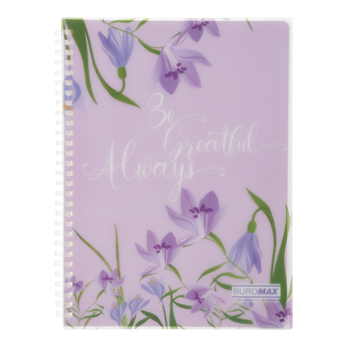 Зошит канцелярський В5 Arabeski 80арк, лінія (лавандовий)