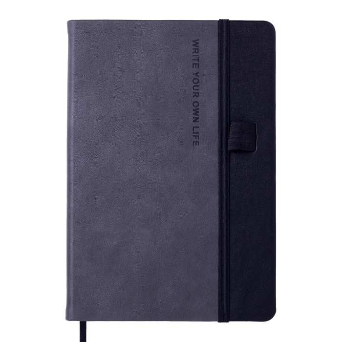 Блокнот діловий Record А5, 96арк. сірий (нелінований) BM.295010-09