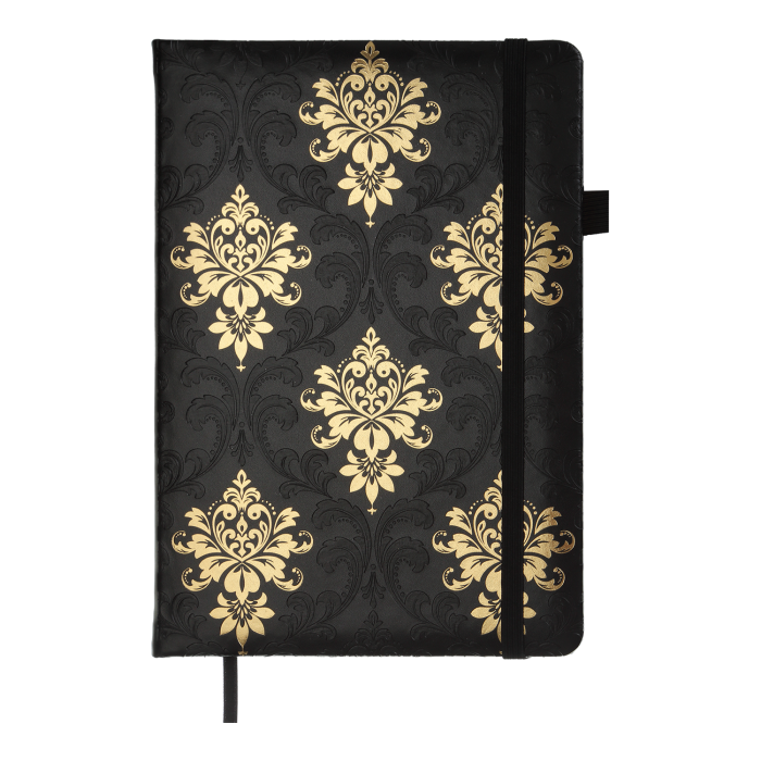 Блокнот діловий Royal А5, 96арк. чорний (клітинка) BM.295125-01