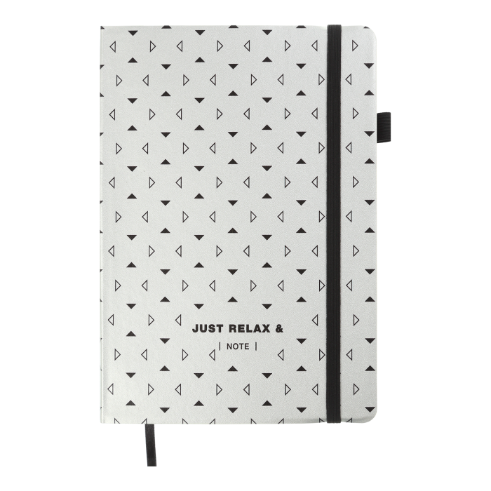 Блокнот діловий Relax А5, 96арк. срібний (лінія) BM.295201-24