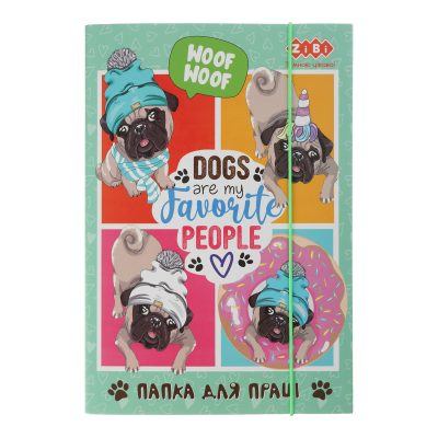 Папка для труда на резинке Lovely Dog  А4+ 