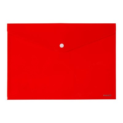 Папка на кнопке А4 непрозрачная (красный) 1412-24-A