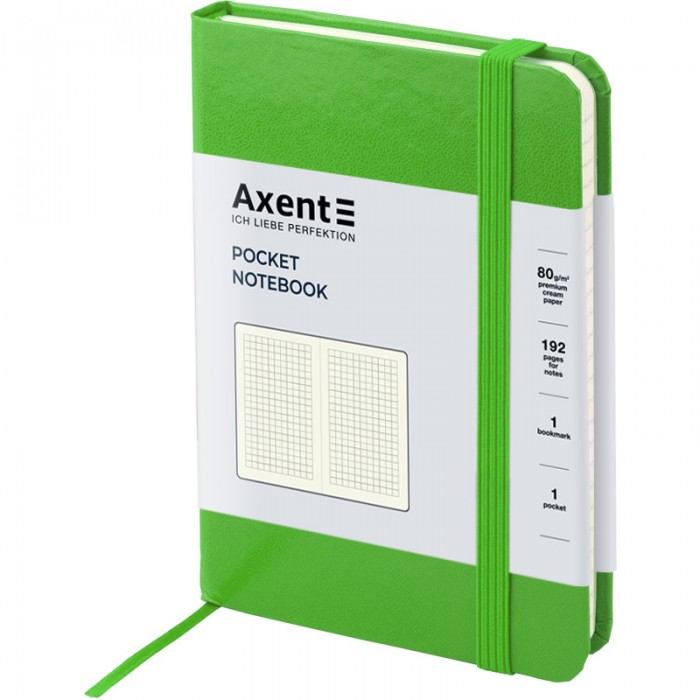 Книга записна Partner 95х140мм (салатовий/клітинка) 8301-04-A