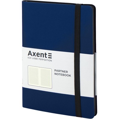 Книга записна Partner Soft 125х195мм (синій/клітинка) 8206-02-A