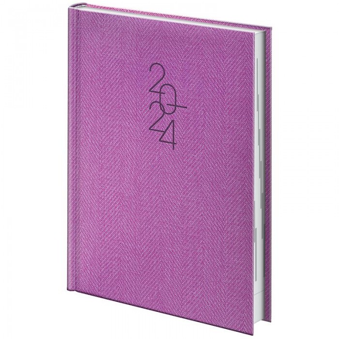 Щоденник датований Стандарт Tweed А5 (фіолетовий) 336арк.