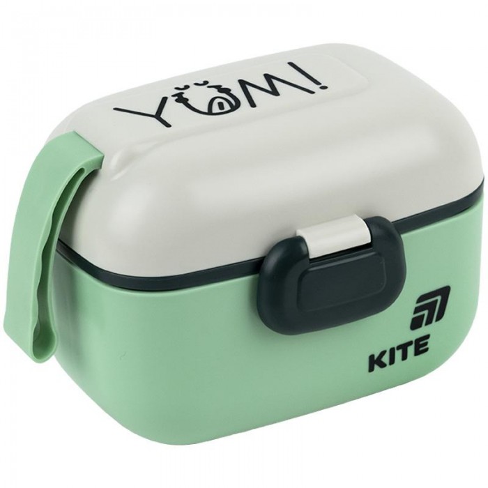 Ланчбокс для їжі з розділювачем (зелений) 450мл.
