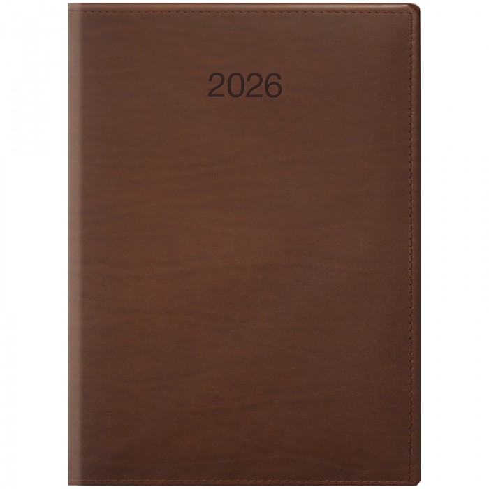 Щоденник 2026 Стандарт LaFontaine А5 (коньячний)