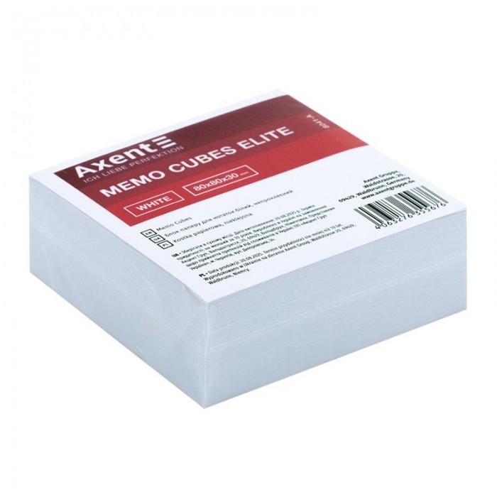 Блок паперу для записів Elite White 8х8х3см (не склеєний) 8041-a