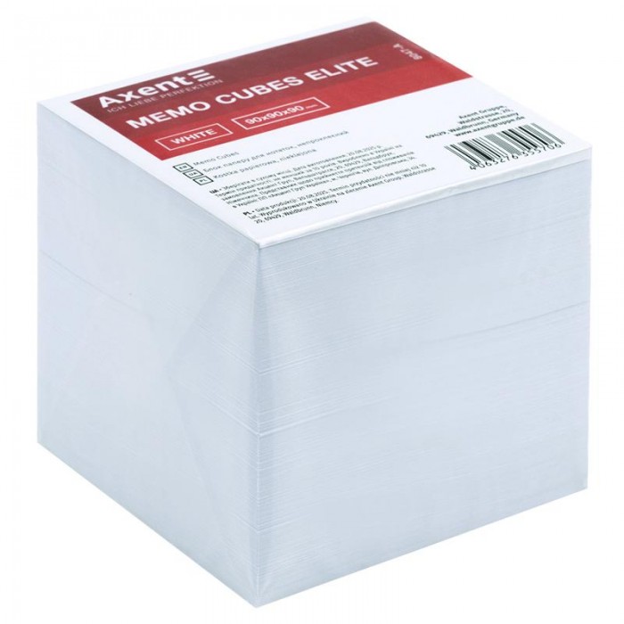 Блок паперу для записів Elite White 9х9х9см (не склеєний) 8047-a