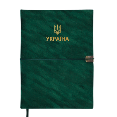 Ежедневник 2026 Patriot Velour А5 (зеленый) 336стр