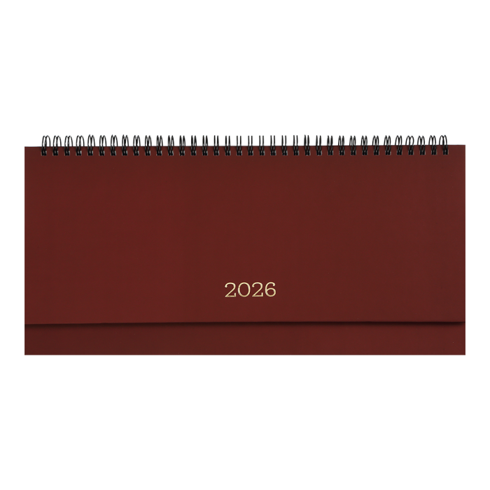 Планінг 2026 Monochrome (бордовий)